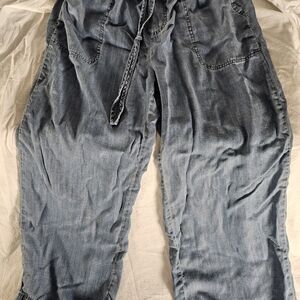 Workshop Republic NWOT Lightweight Tie Waist Jeans